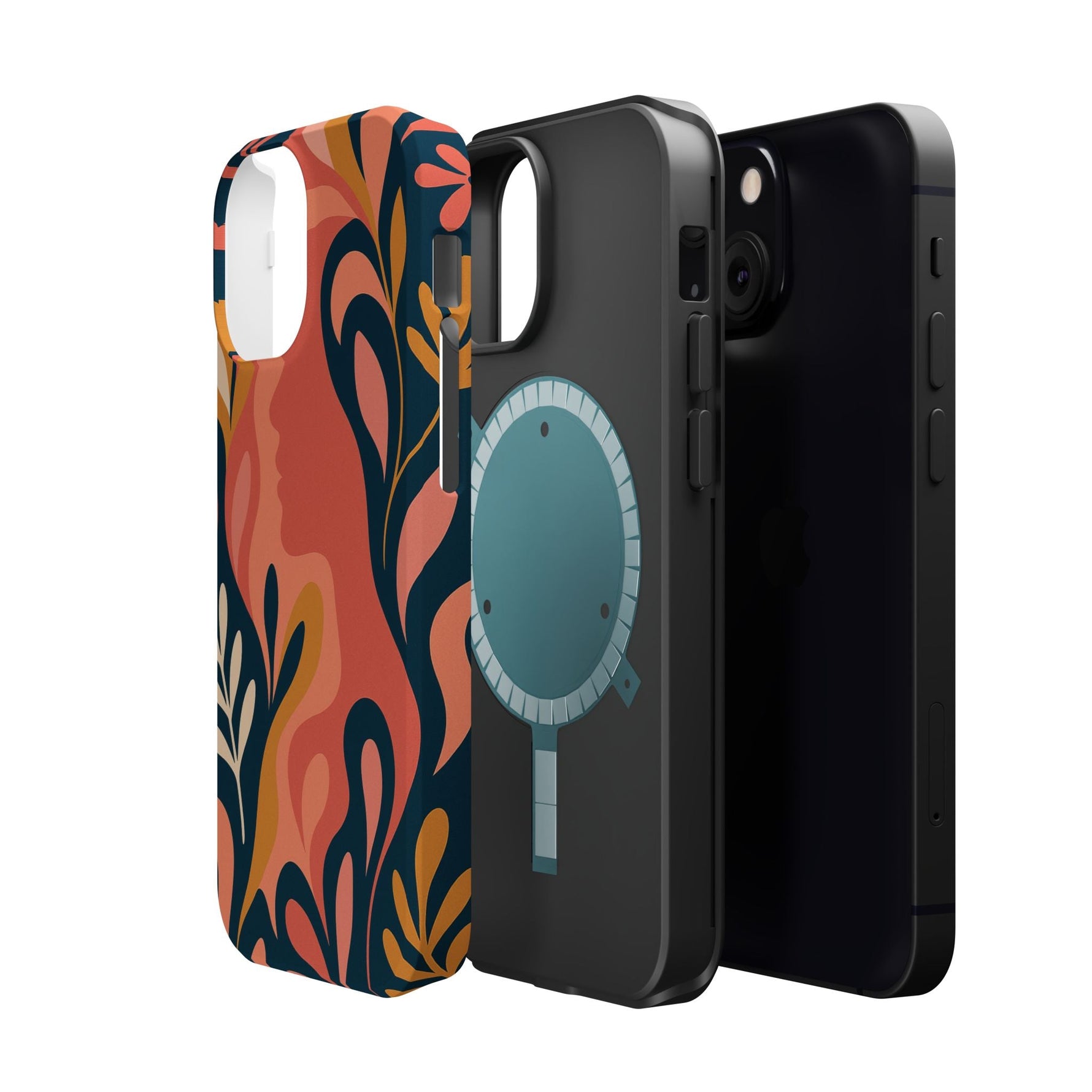 Floral Feminine Abstract MagSafe Impact-Resistant iPhone Case  Shamo's