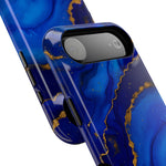 Blue Gold Marble Phone Case  Shamo's