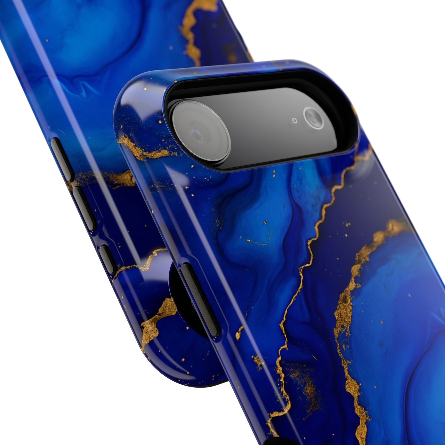 Blue Gold Marble Phone Case  Shamo's