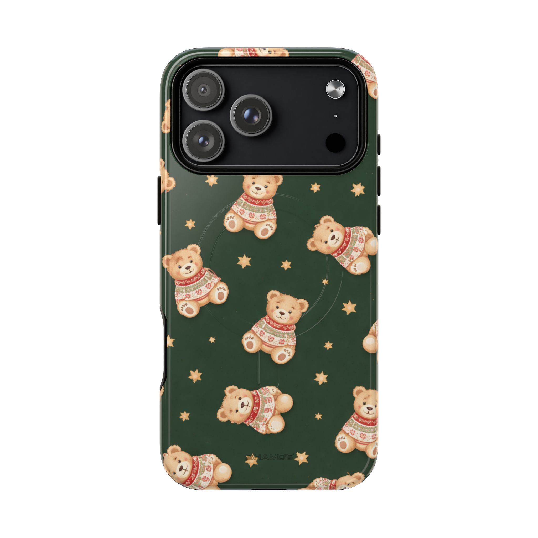 Funda para iPhone con diseño de osito de peluche y corazón (con MagSafe)