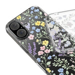 Clear Floral Impact-Resistant Phone Case — Pastel Wildflower Design