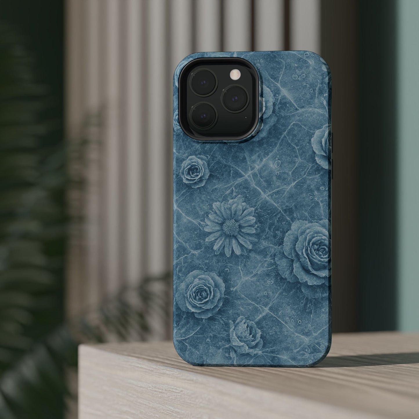 Frozen Flower Impact-Resistant iPhone Case — MagSafe Compatible  Shamo's