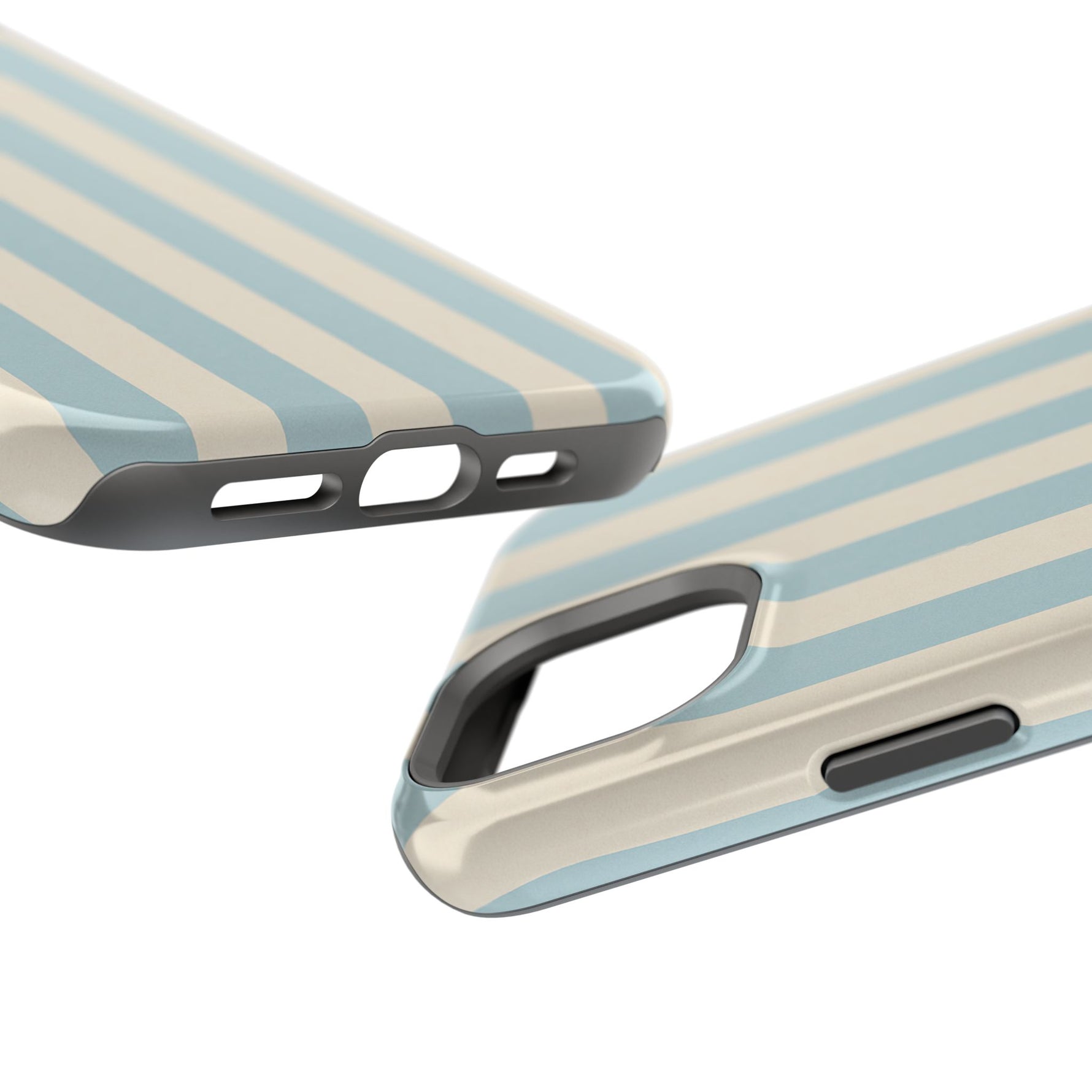 Blue Strips Pattern iPhone Case Compatible with MagSafe - Shamo's