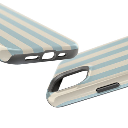 Blue Strips Pattern iPhone Case Compatible with MagSafe