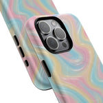 Rainbow Marble Swirl iPhone Case with MagSafe - Shamo's