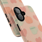 Autumn Cozy iPhone Case – Pumpkin, Heart & Coffee Cup Pattern  Shamo's