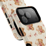 Telefoonhoesje met MagSafe met teddybeer verliefd