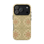 Vintage Rustic Foral Tiles iPhone Case | MagSafe - Shamo's