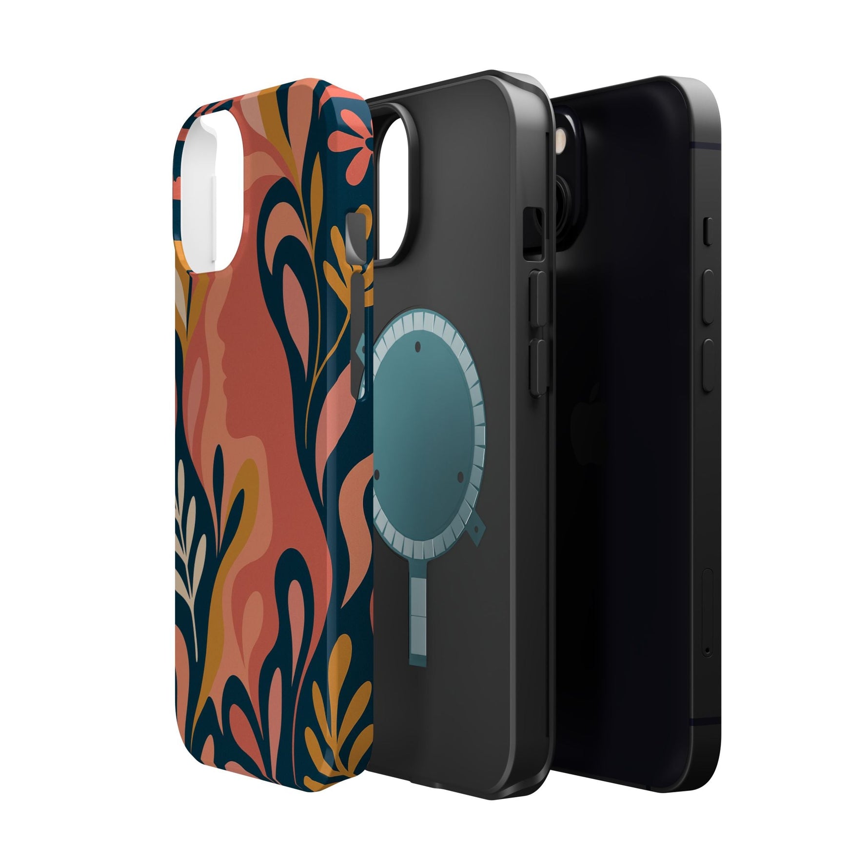 Floral Feminine Abstract MagSafe Impact-Resistant iPhone Case  Shamo's