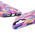 Colorful Abstract Swirl Magnetic Impact iPhone Case | MagSafe