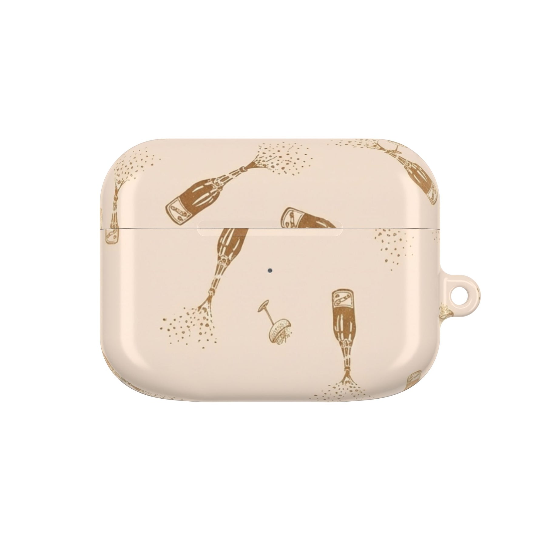 AirPod Case — Champagne Bubbles Pattern Silicone Case