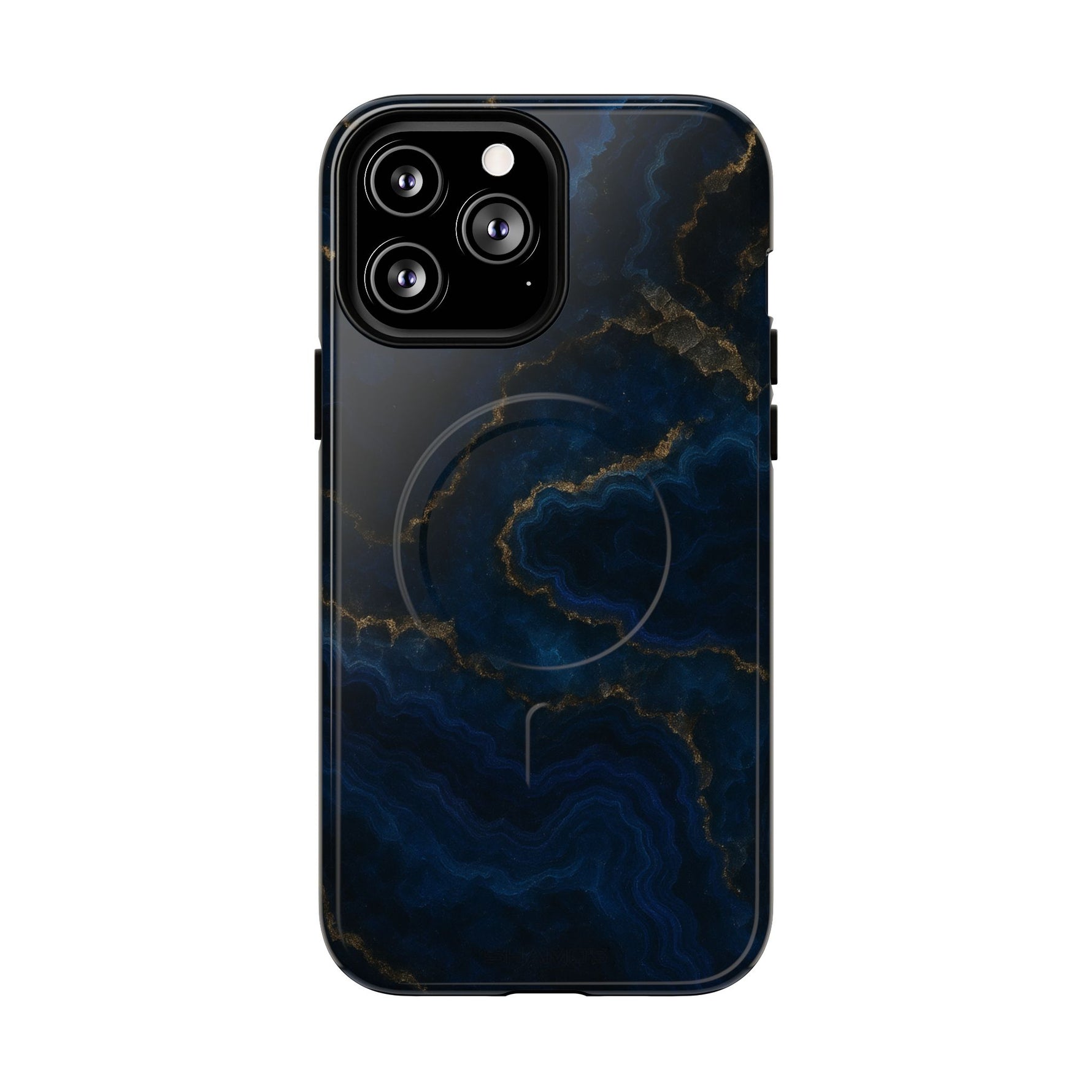 Midnight Marble iPhone Case with MagSafe - iPhone 13 Pro Max / Glossy - Shamo's
