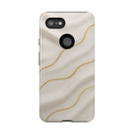 Elegant Gold Wave Tough iPhone Case  Shamo's Google Pixel 3 XL / Glossy
