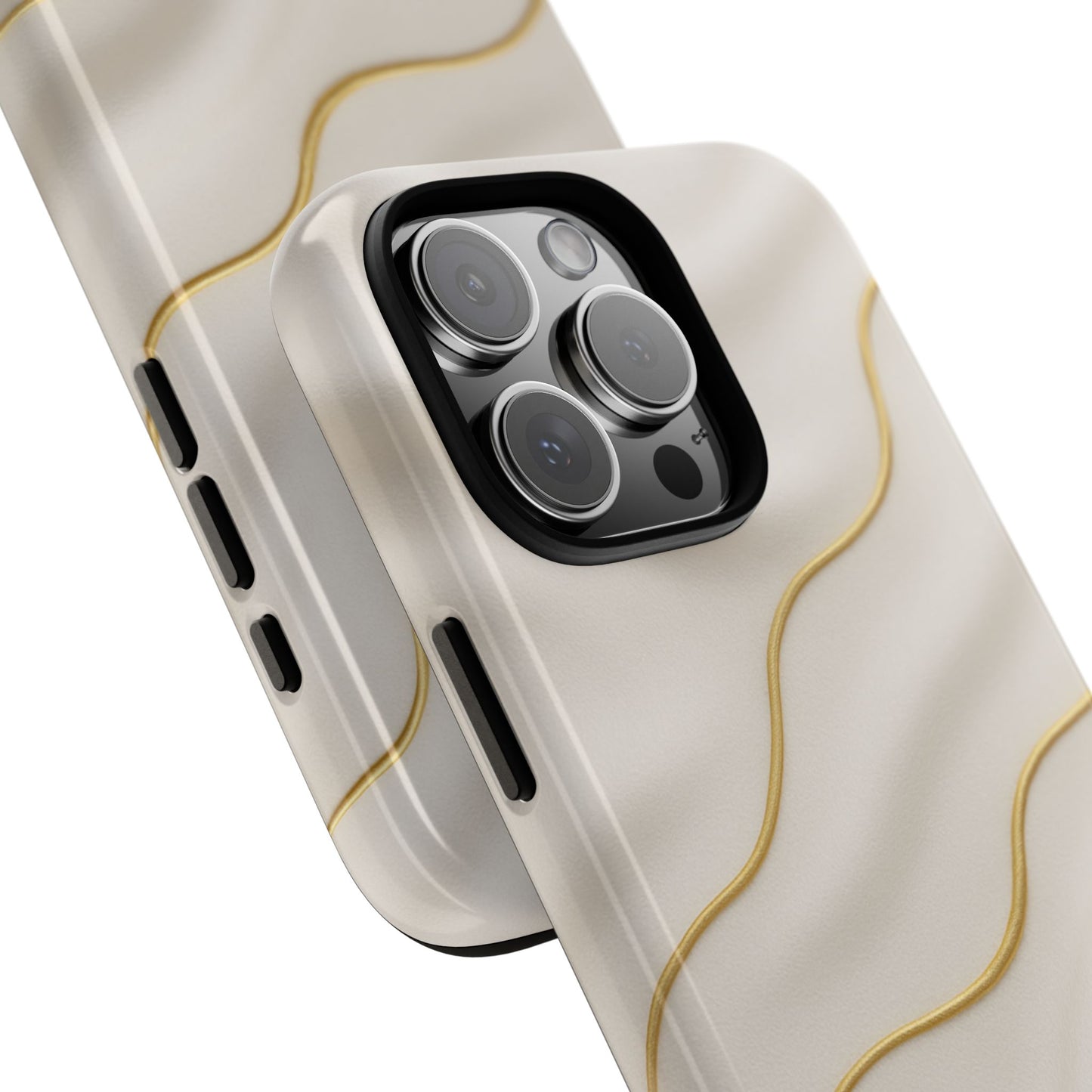 Elegant Gold Wave Tough iPhone Case