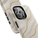 Elegant Gold Wave Tough iPhone Case  Shamo's