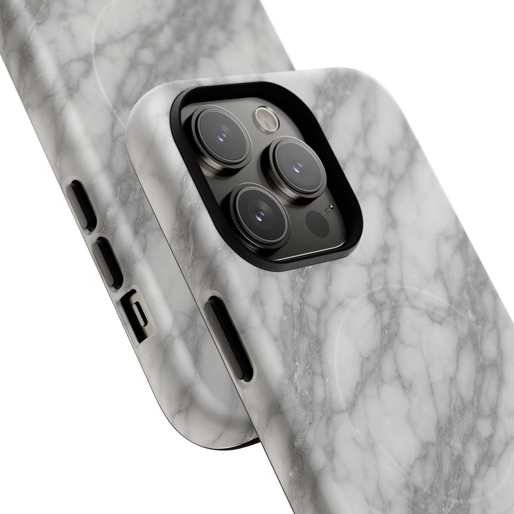 Silver Mist Marble iPhone Case with MagSafe  Shamo's