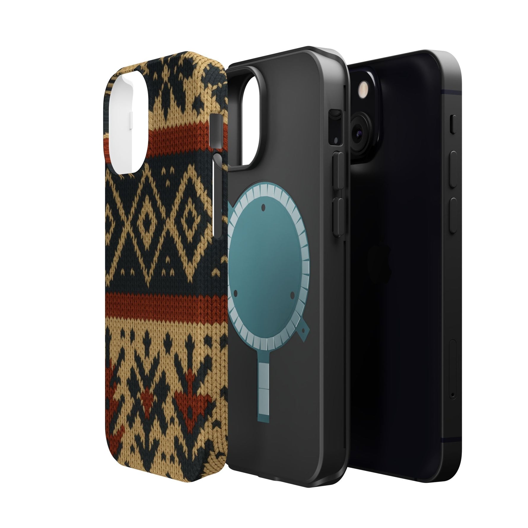 Nordic Knit Pattern MagSafe Impact-Resistant iPhone Case  Shamo's
