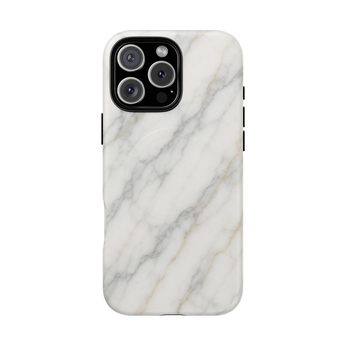 Classic White Marble iPhone Case with MagSafe - Shamo's