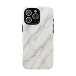 Classic White Marble iPhone Case with MagSafe - Shamo's