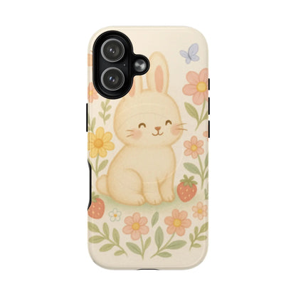 Fluffy Bunny Garden iPhone Case with MagSafe - Shamo's