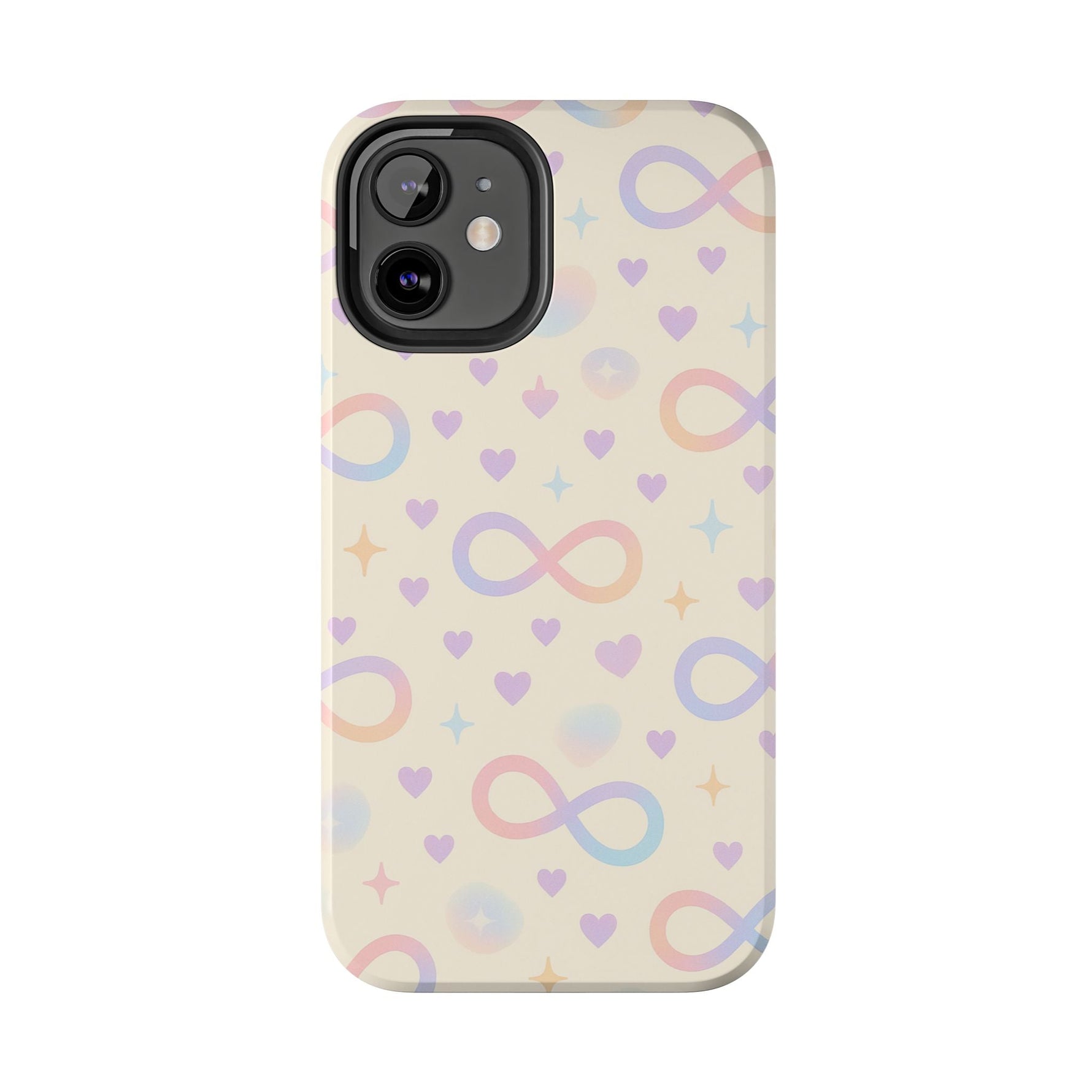 Infinity Pattern Tough Phone Case — Pastel Hearts & Stars  Shamo's