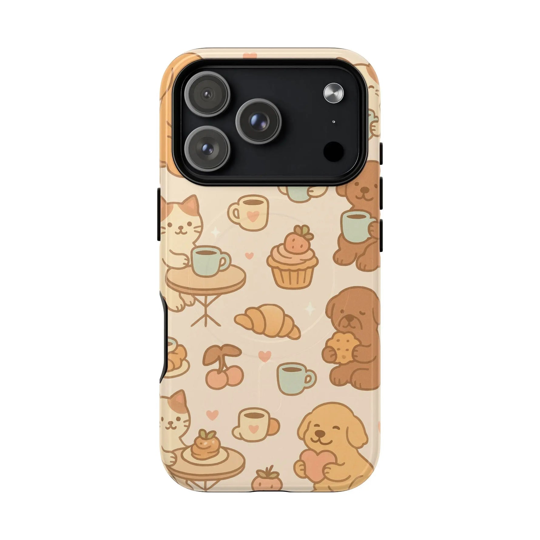 Coffee Cats & Dogs Phone Case with MagSafe - Shamo's