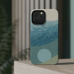 “Calm Over Chaos” Abstract Ocean Wave iPhone Case | MagSafe Compatible  Shamo's
