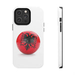 Tough Phone Cases with Albanian soccer flag - Shamo's