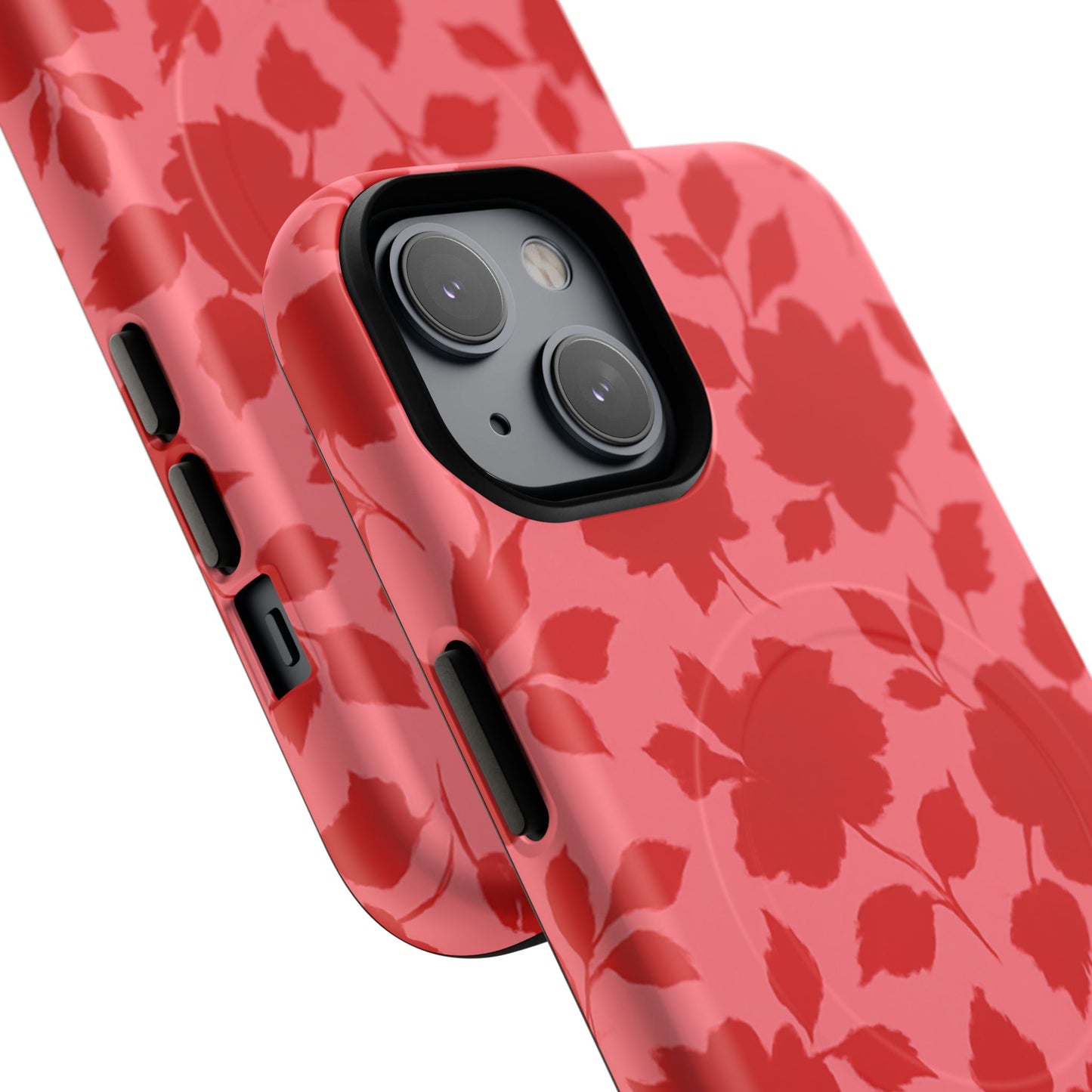 Red Floral Love iPhone Case (MagSafe compatible)