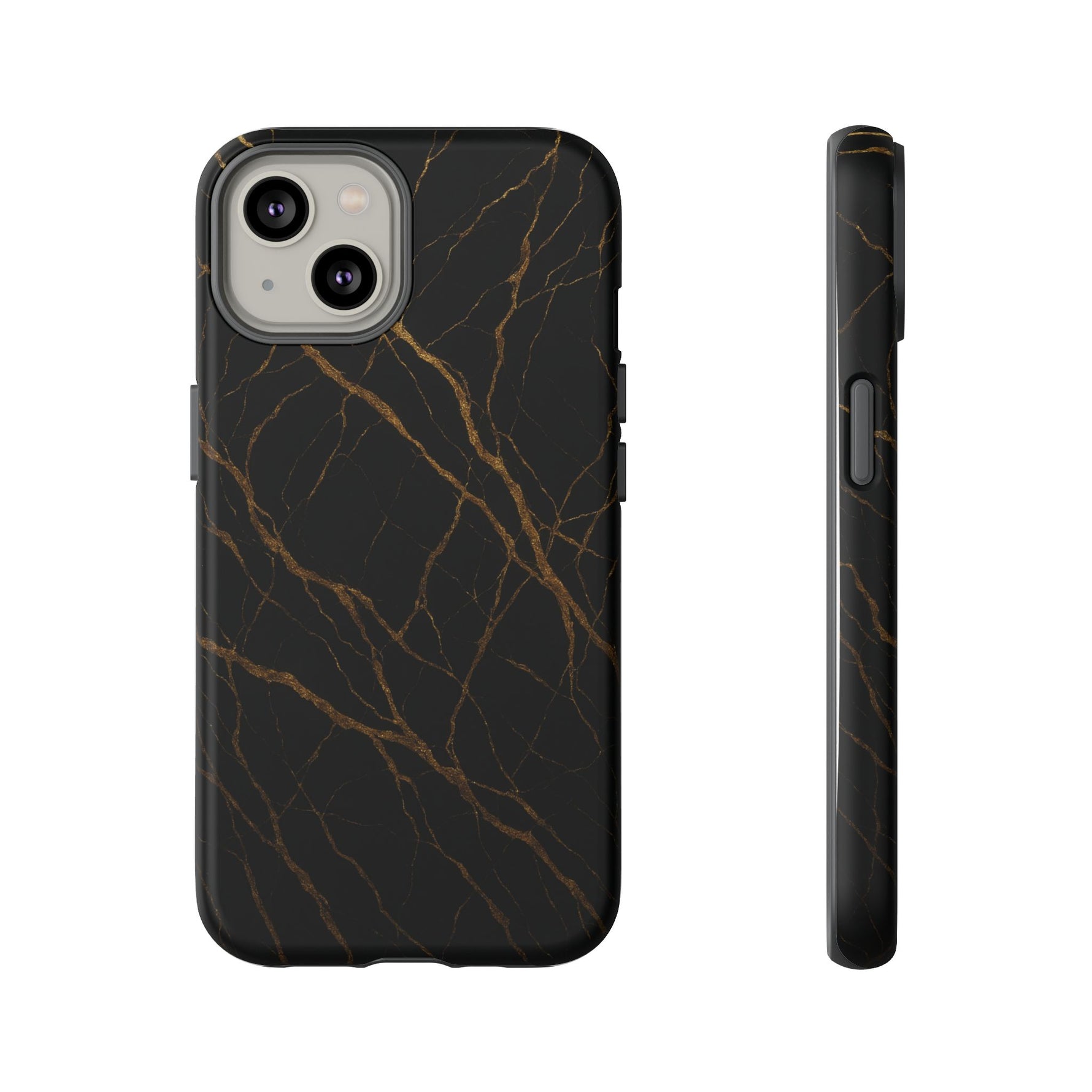 Black Marble Tough iPhone Case - Shamo's
