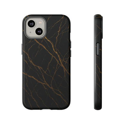 Black Marble Tough iPhone Case - Shamo's