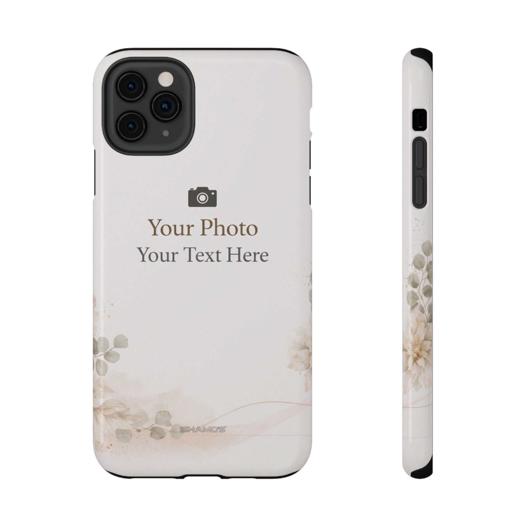 Personalizable Impact-Resistant Phone Case — Add Photo & Text - iPhone 11 Pro Max / Glossy / Without gift packaging - Shamo's