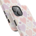 Pastel Heart Love MagSafe Impact-Resistant iPhone Case