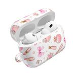 AirPods Case, Pink Beauty Boss Lady Makeup Pattern Silicone Protective Cover