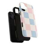 Pastel Checkerboard Pattern iPhone Cases - MagSafe - Shamo's