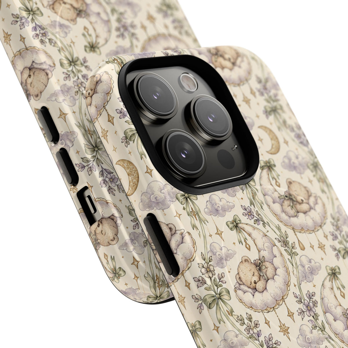 Dromerige wolkenknuffelbeer iPhone-hoesje met MagSafe