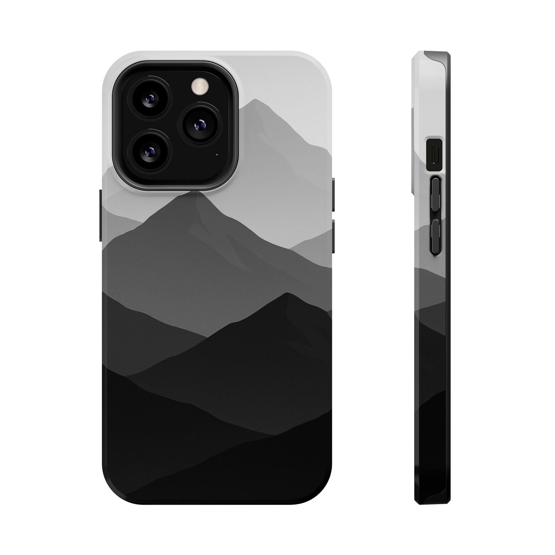 Monochrome Mountain Design iPhone Case | MagSafe  Shamo's iPhone 13 Pro / Glossy