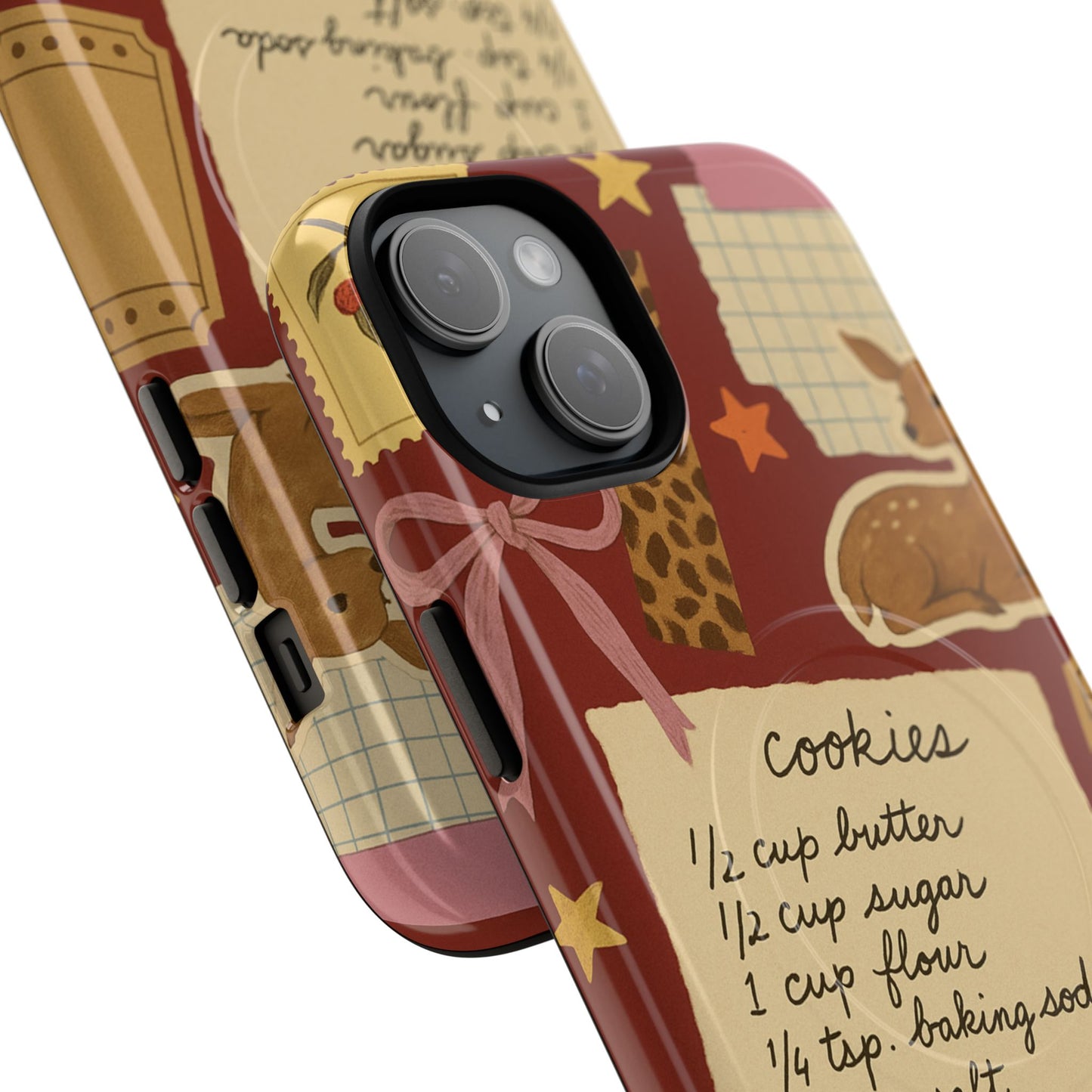 Holiday Receipt Stamps iPhone Case with MagSafe Compatibility