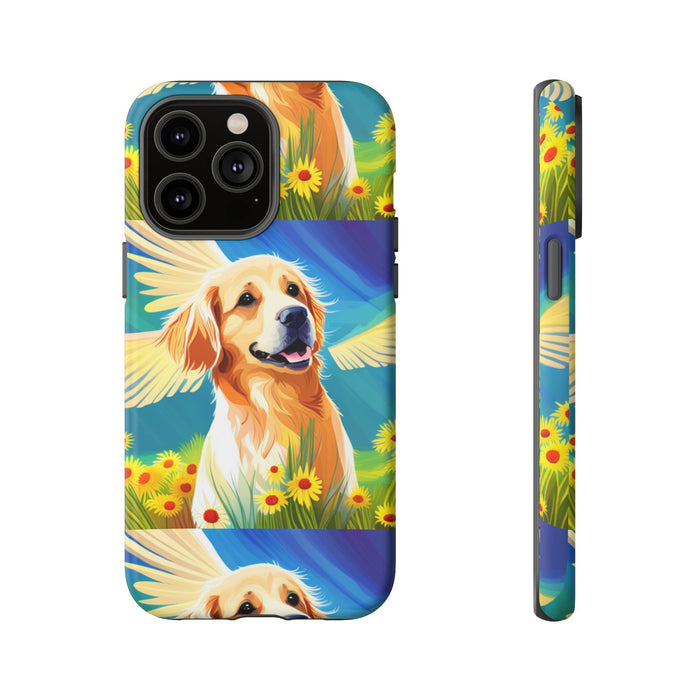 Tough Cases Golden Retriever with Wings Phone case