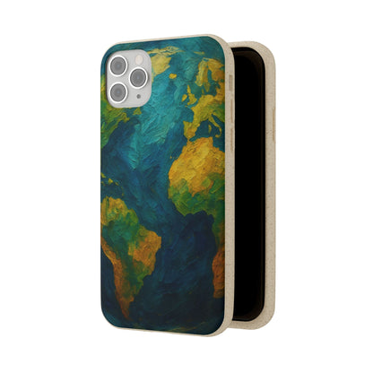 Biodegradable Phone Case — Earth Illustration Eco-Friendly Case  Shamo's