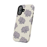 Cute Tiny Hippo Magnetic Impact-Resistant Phone Case