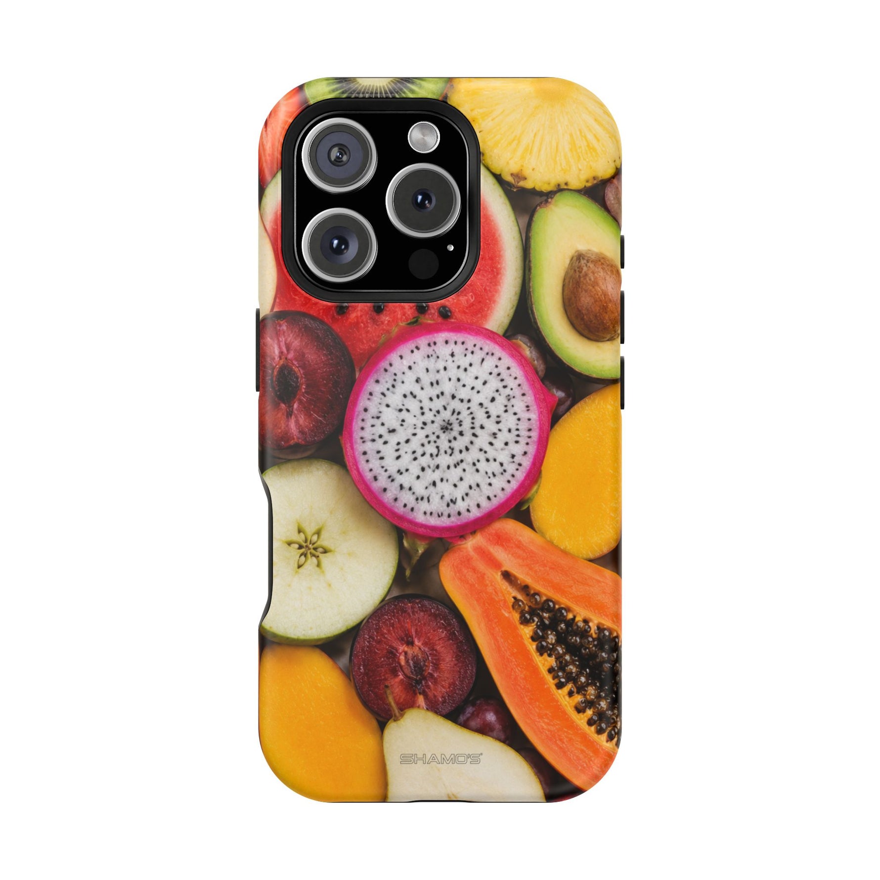 Tropical Fruit Magnetic Impact-Resistant Phone Case with MagSafe