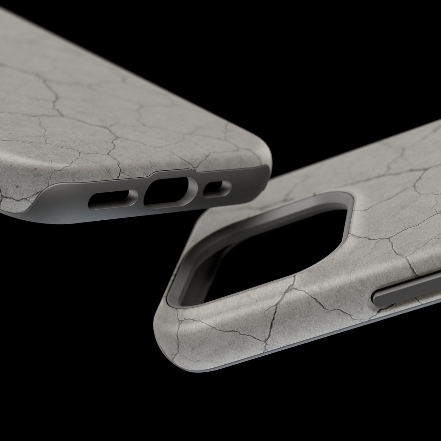Cracked Concrete Texture iPhone Case with MagSafe compatibility  Shamo's