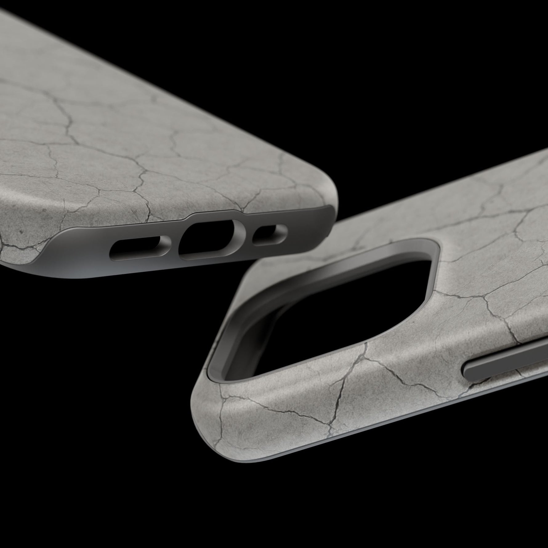 Cracked Concrete Texture iPhone Case with MagSafe compatibility  Shamo's
