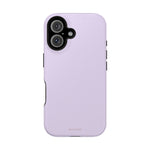 Lilac Purple Solid Color Pastel MagSafe Compatible Impact-Resistant iPhone Case