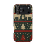 Holiday Reindeer Knit iPhone Case | compatible with MagSafe  Shamo's iPhone 17 Pro Max / Matte