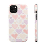 Pastel Heart Love MagSafe Impact-Resistant iPhone Case