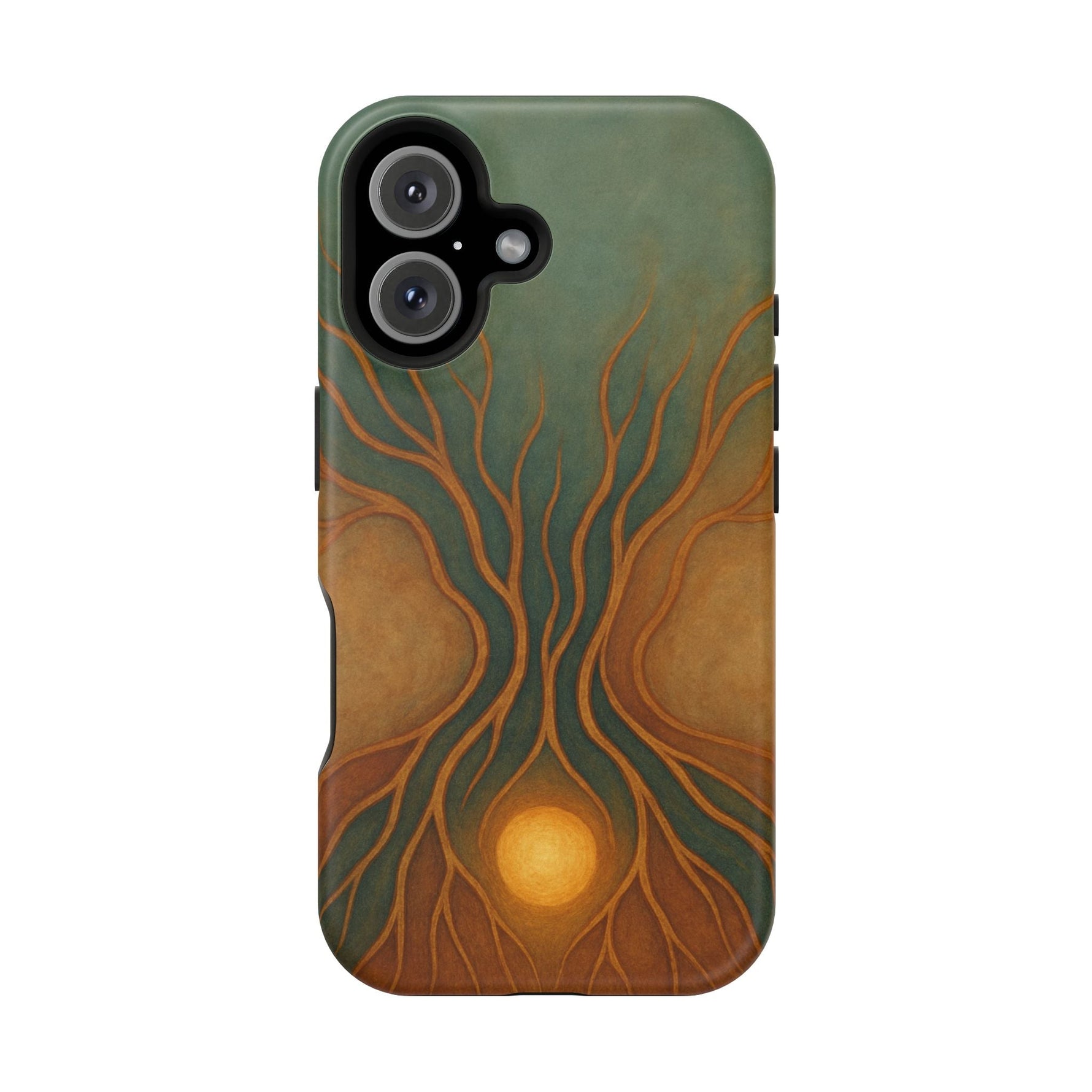Abstract Tree of Life Design Golden Origin iPhone Case | MagSafe Compatible  Shamo's iPhone 16 / Matte
