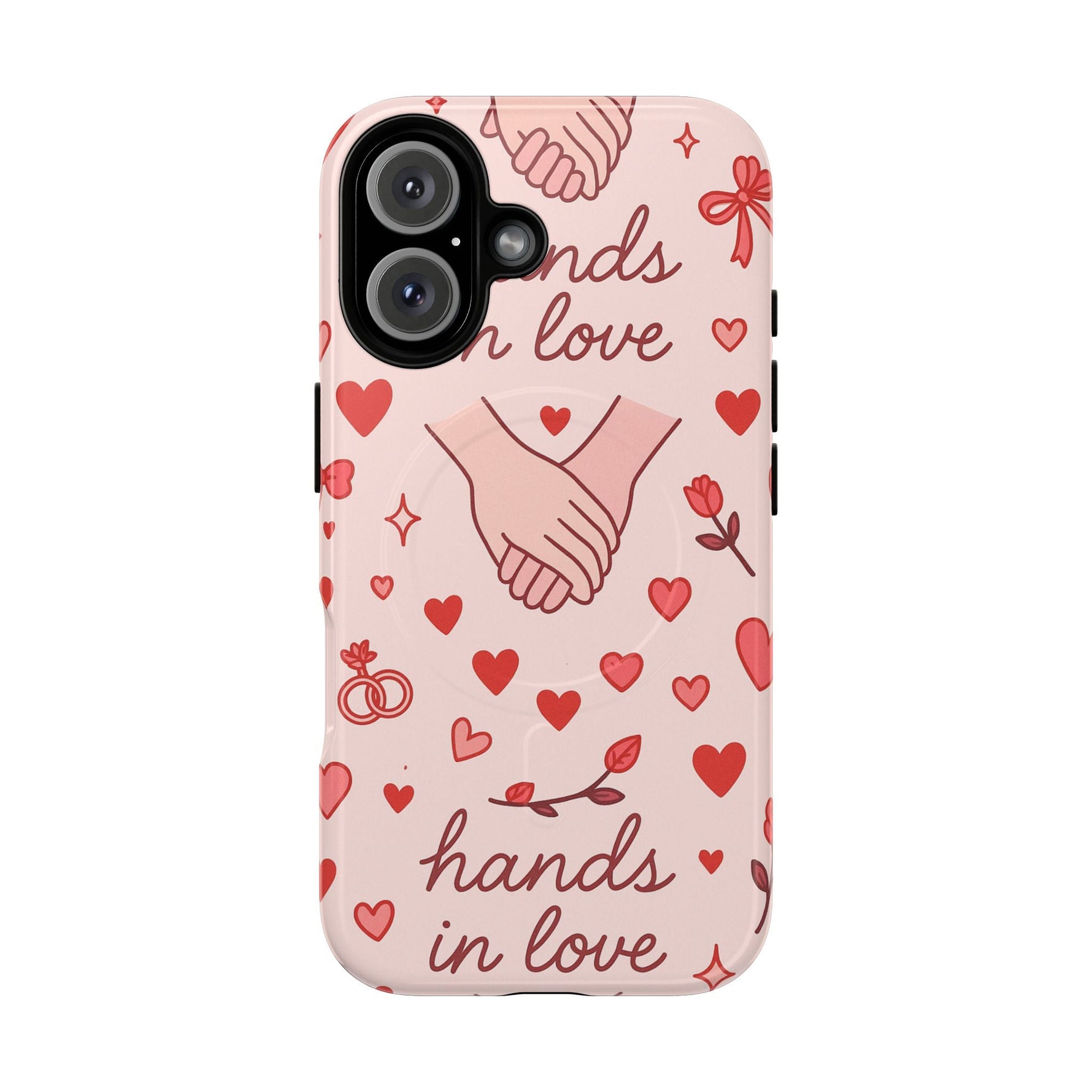Hands in Love iPhone Case - Compatible with MagSafe  Shamo's iPhone 16 / Glossy