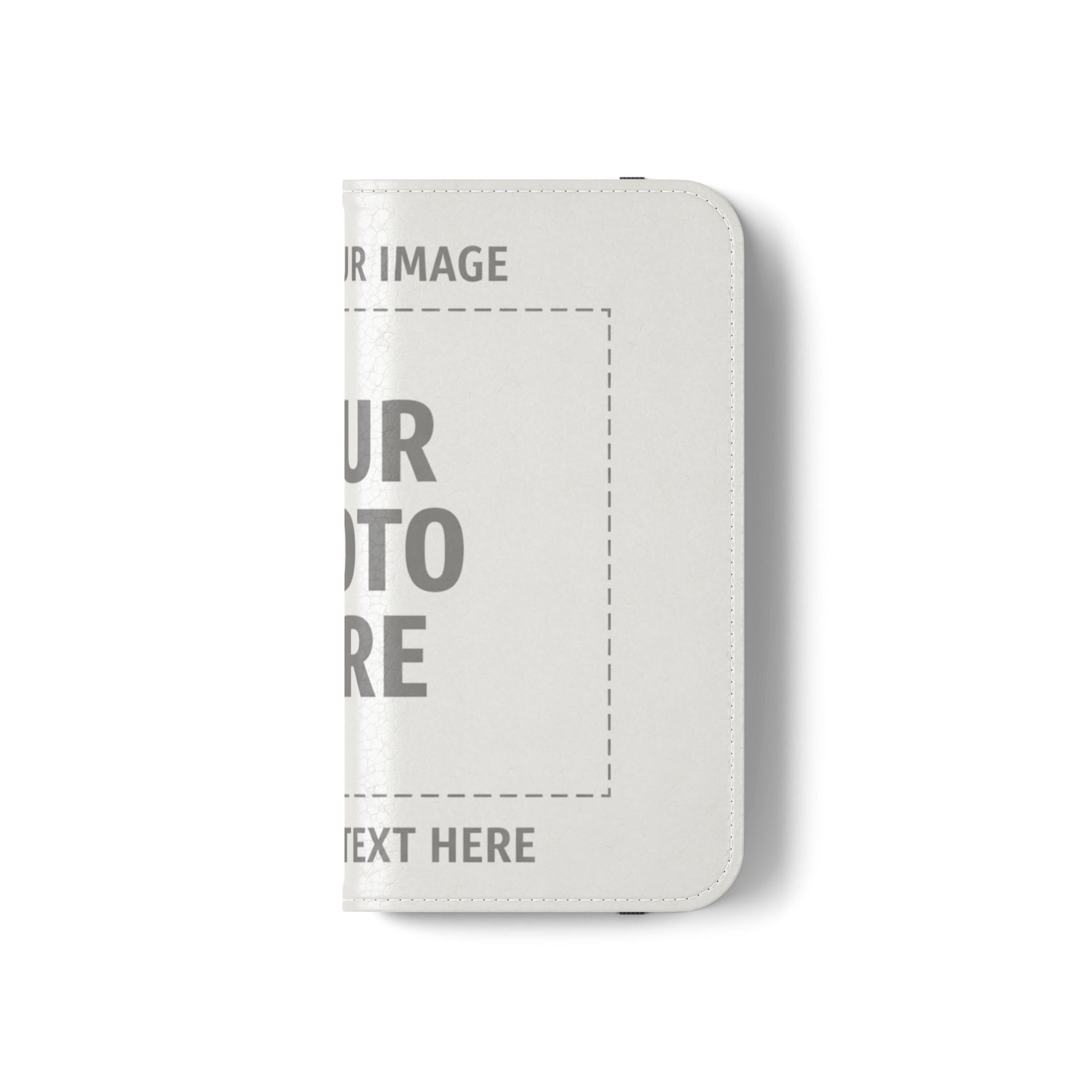 Personalized Flip Wallet Phone Case – Custom Photo & Text Wallet Cover